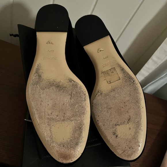 Emporio Armani Velvet Ballet Flats - Picture 3 of 3